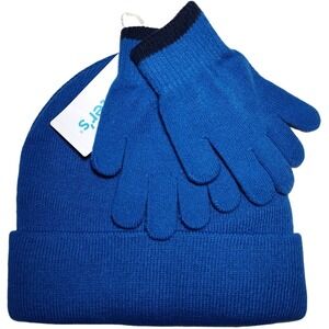 Carter's Hat Mittens Set Blue boys 4 7‎